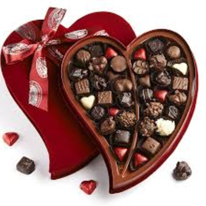 Шоколадные конфеты сердечки