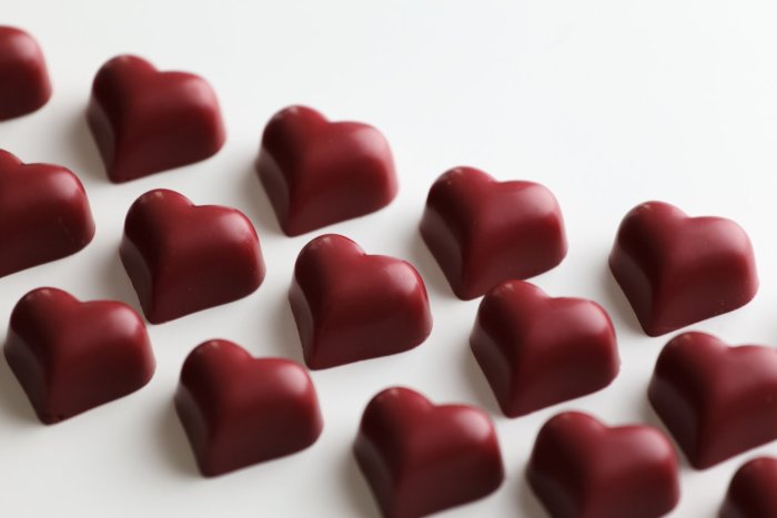 Шоколадные конфеты сердце