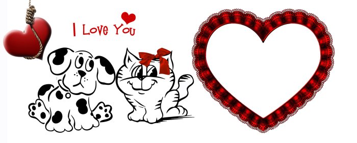 Шаблон кружки для влюбленных