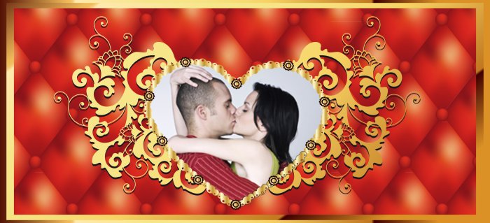 Рамка на кружку для влюбленных