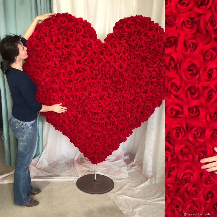 Фотозона с сердечками