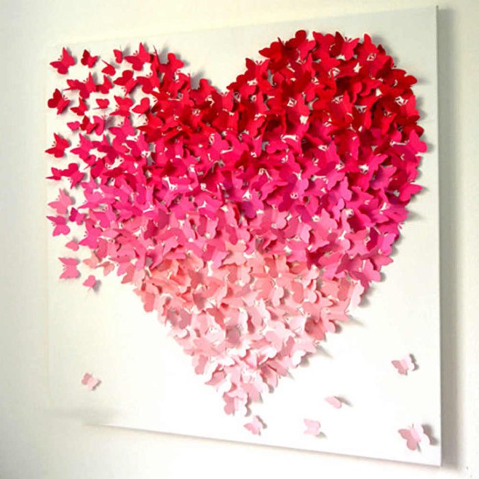 Панно из бабочек на стену