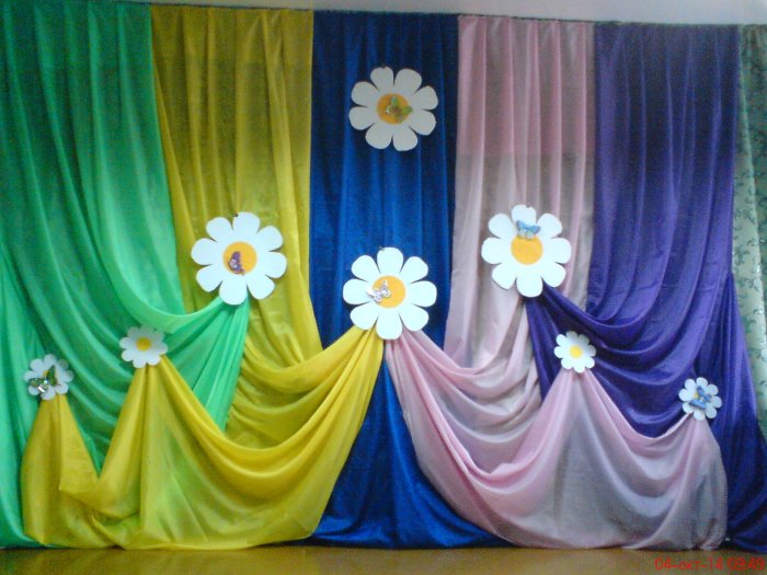 Украшение задника сцены