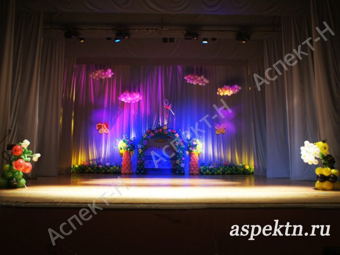 Украшение зала на Мисс