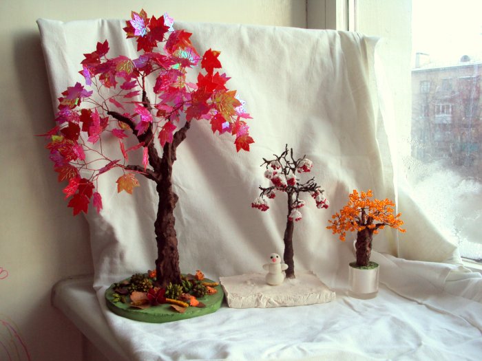 Valentina деревья из бисера