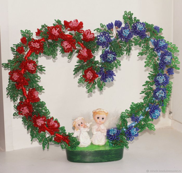 Сердце из бисера