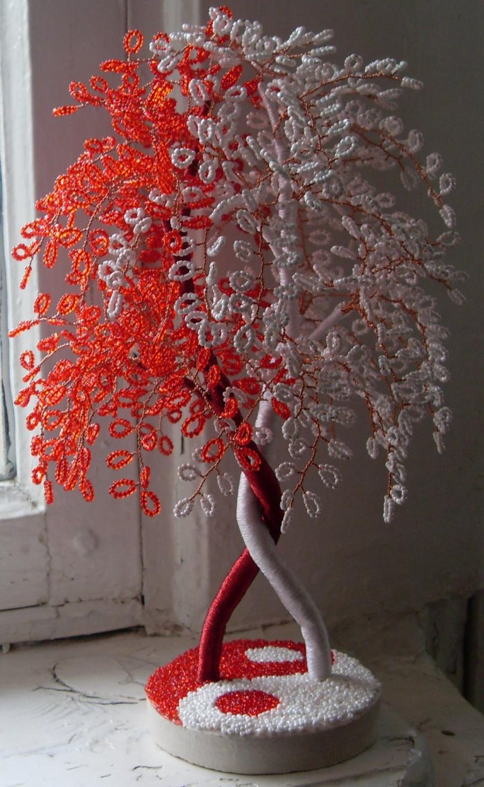 Бисерное дерево на свадьбу