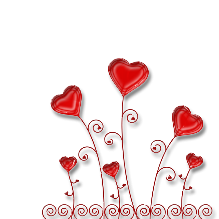 День св.Валентина на прозрачном фоне