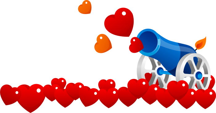 Пушка с сердечками