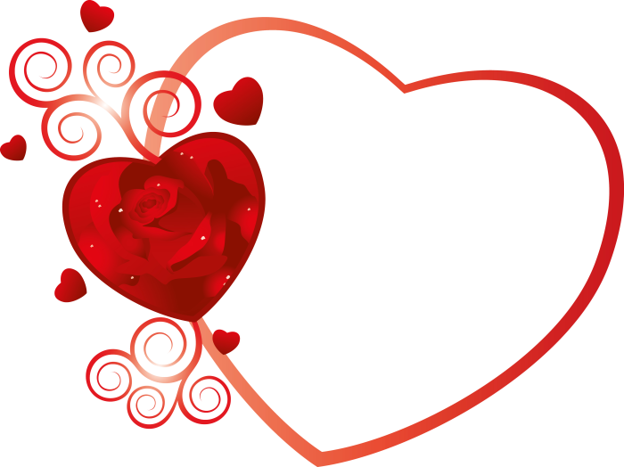 Рамка сердечко клипарт