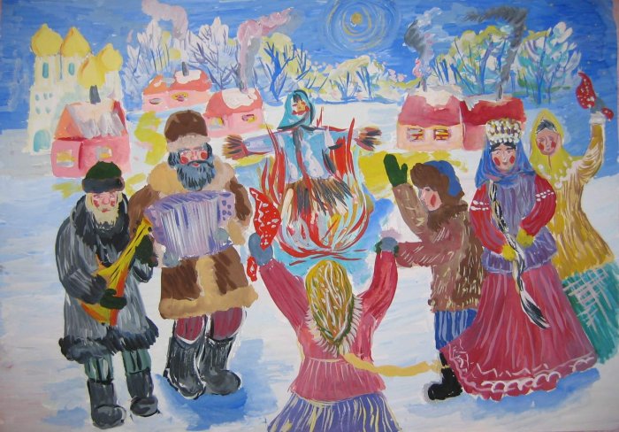 Народные праздники изо