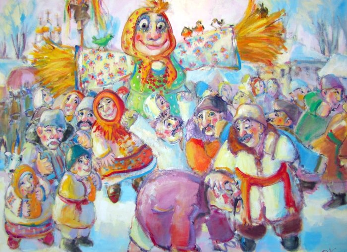 Народные гуляния иллюстрации