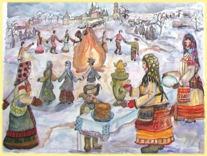 Н. Фетисов "широкая Масленица", 1990 г.