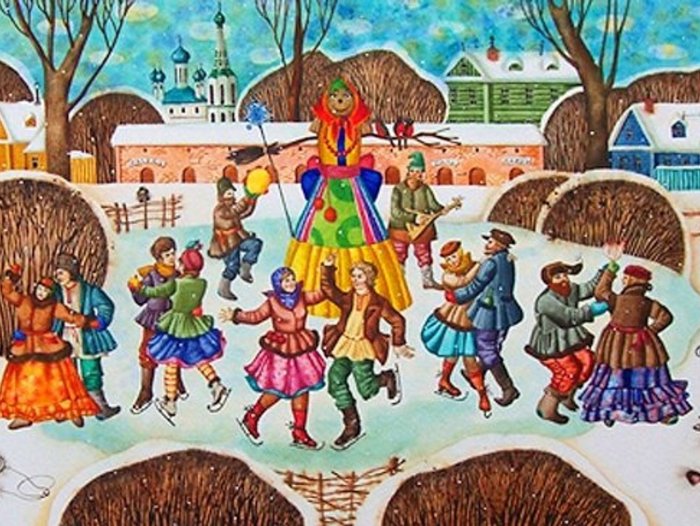 Русские народные весенние гуляния
