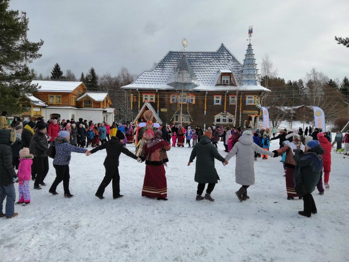 Масленица в деревне Мандроги (55 фото)