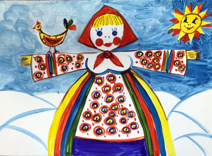 Масленица рисунок