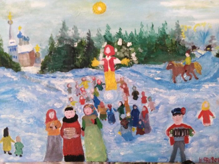 Иван Рюмахин картины Масленица