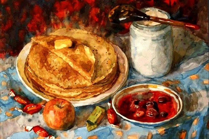 Н. Фетисов "широкая Масленица", 1990 г.