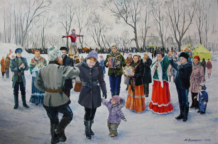 Н. Фетисов "широкая Масленица", 1990 г.