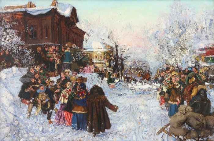 «Масленица». П. Н. грузинский, 1889.