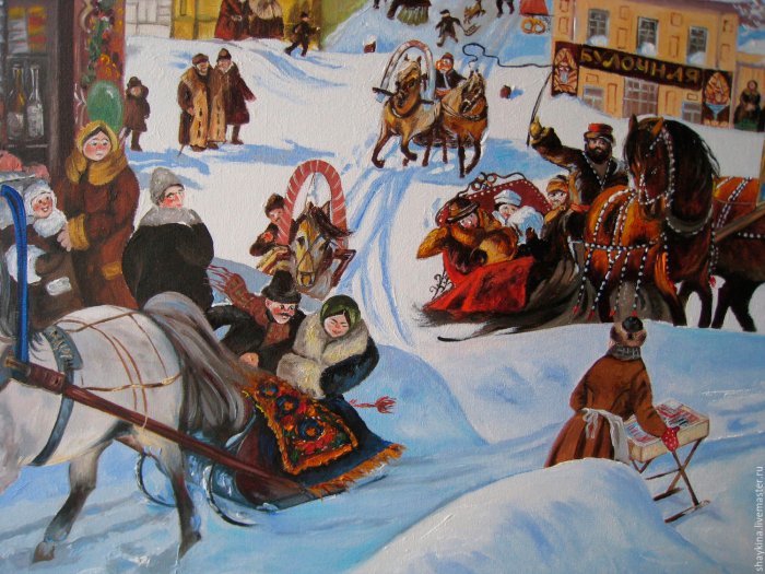 Кустодиев Масленица праздники
