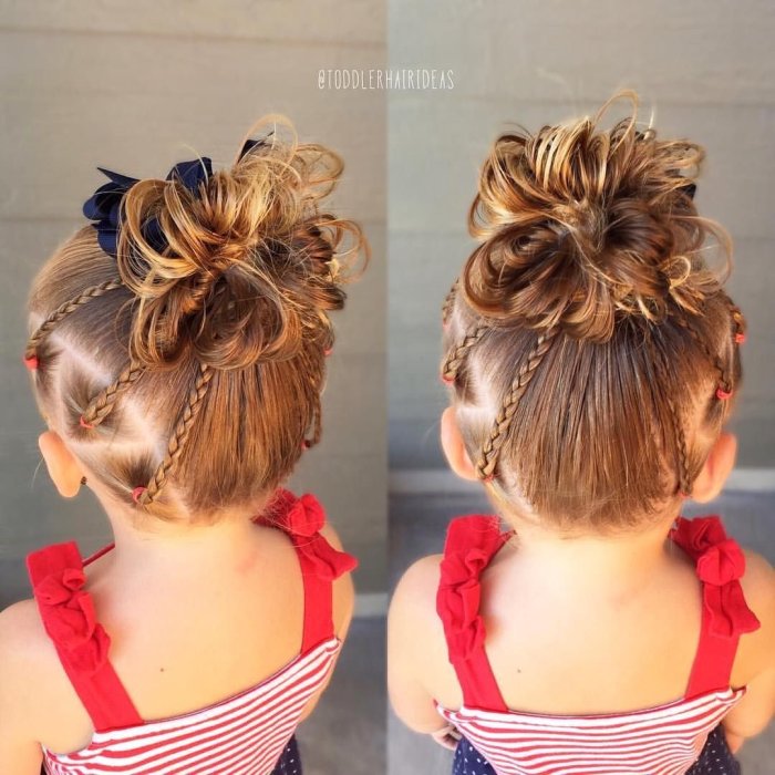 Прически на выпускной в детский сад