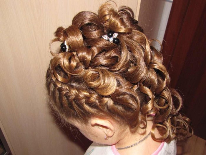Прически на выпускной в детский сад