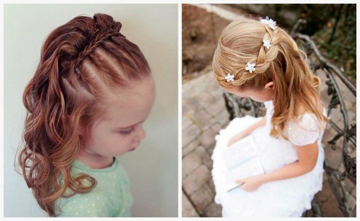 Прическа на выпускной в садик