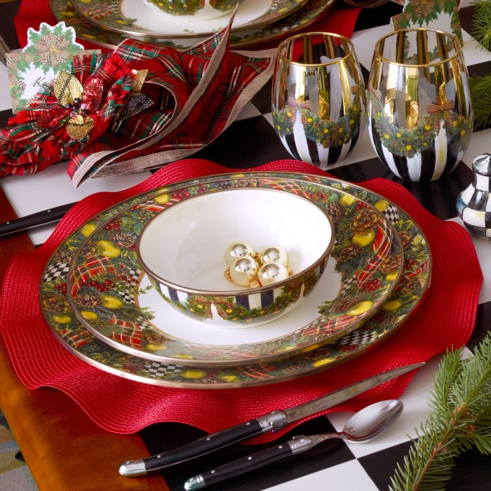 Сервировка новогоднего стола