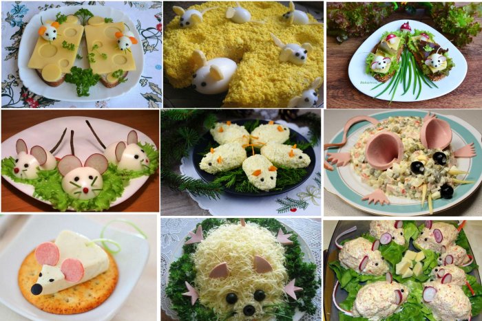 Сет новогодних салатов