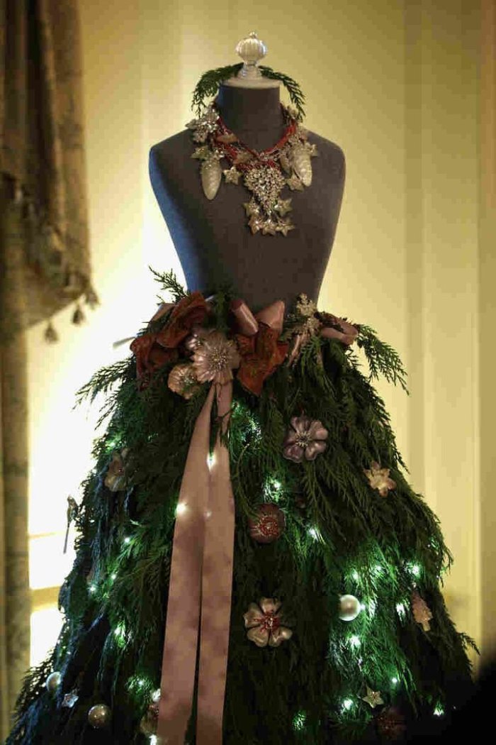 Необычное новогоднее платье