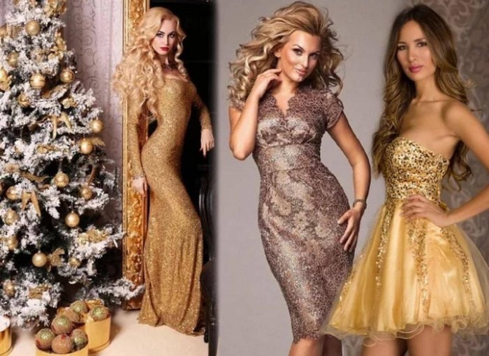 Красивые новогодние платья