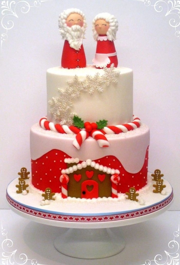 Новогодние ярусные торты