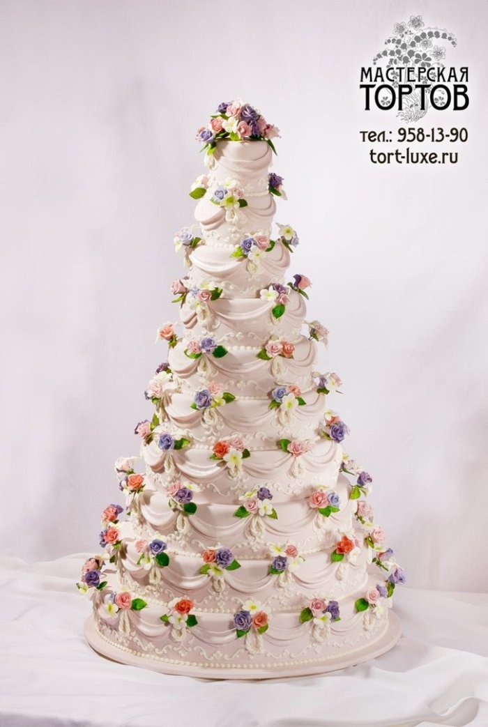 Тортики новогодние многоярусные