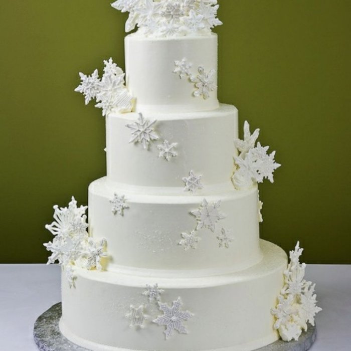 Торт новогодний трехъярусный