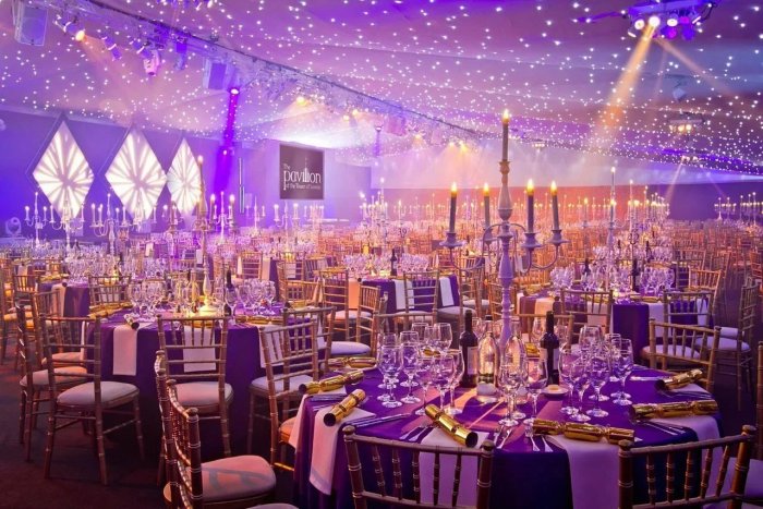 Новогодний банкет украшение зала