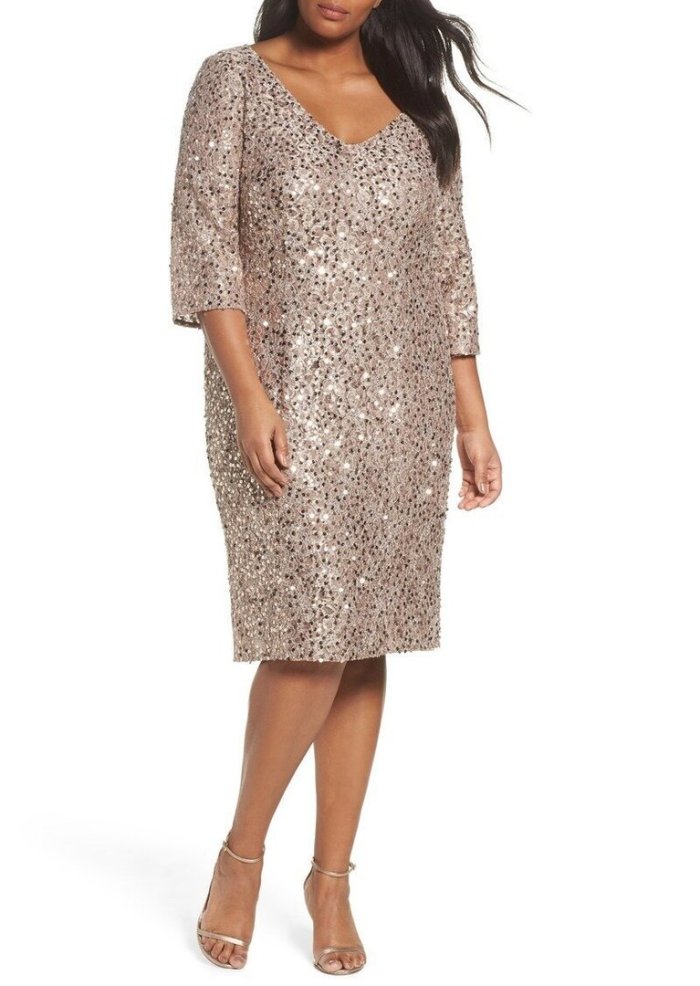 Платье на новый год для полных женщин