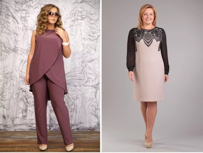 Платье на фигуру яблоко