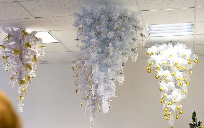 Украшение потолка к новому году