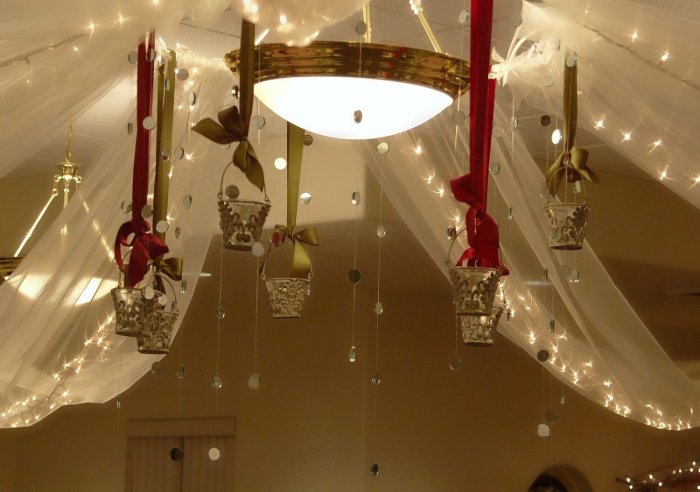 Потолочные украшения на новый год