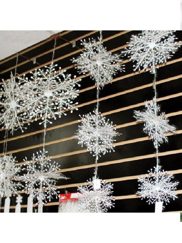 Украшение потолка на новый год