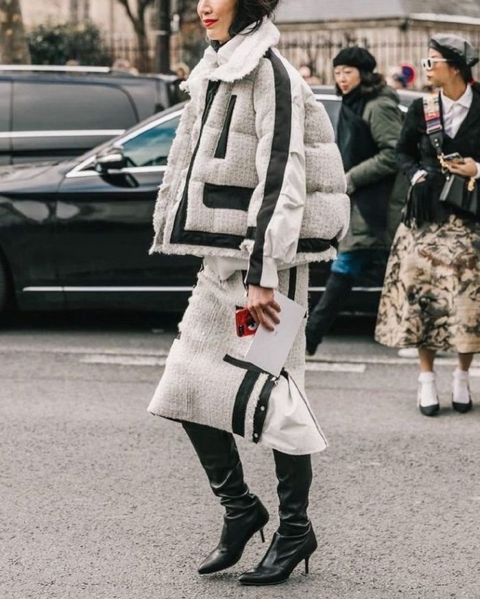 Пальто в стиле спорт Шик