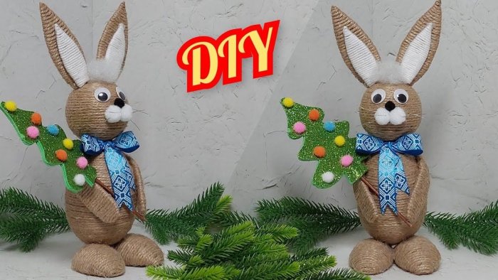 Зайчик своими руками на новый год