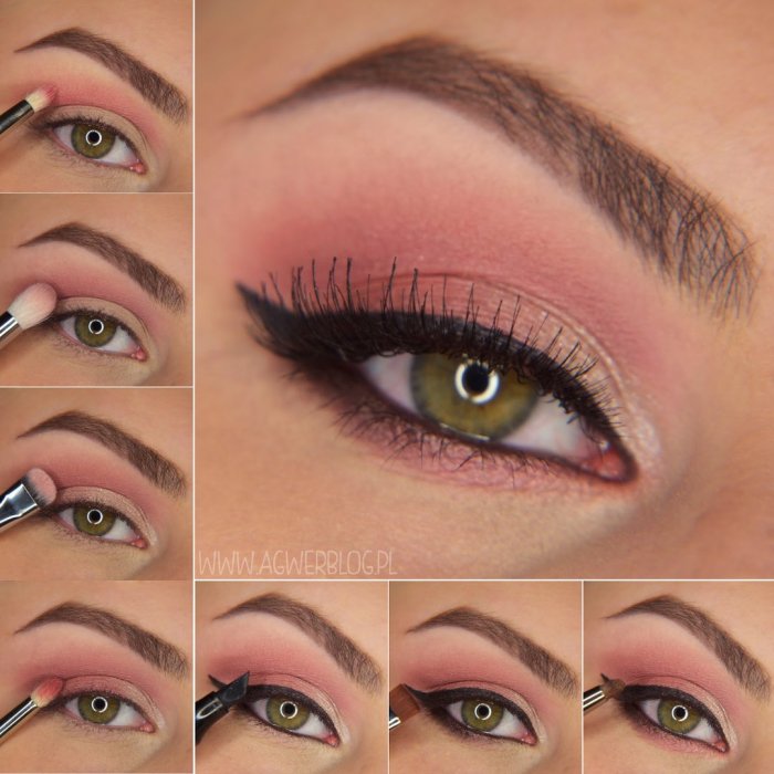 Красивый повседневный макияж глаз