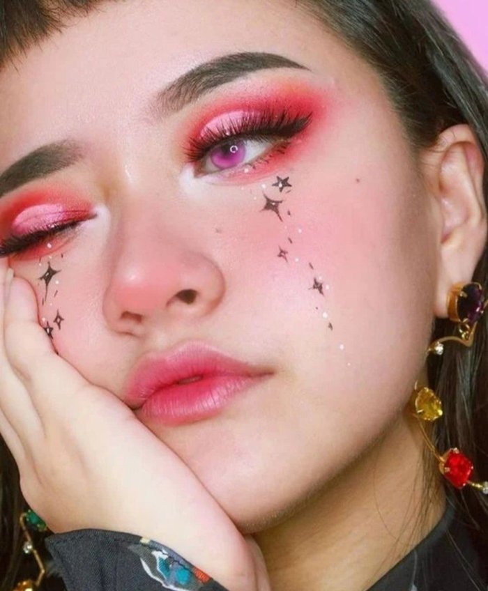 Макияж красивый необычный