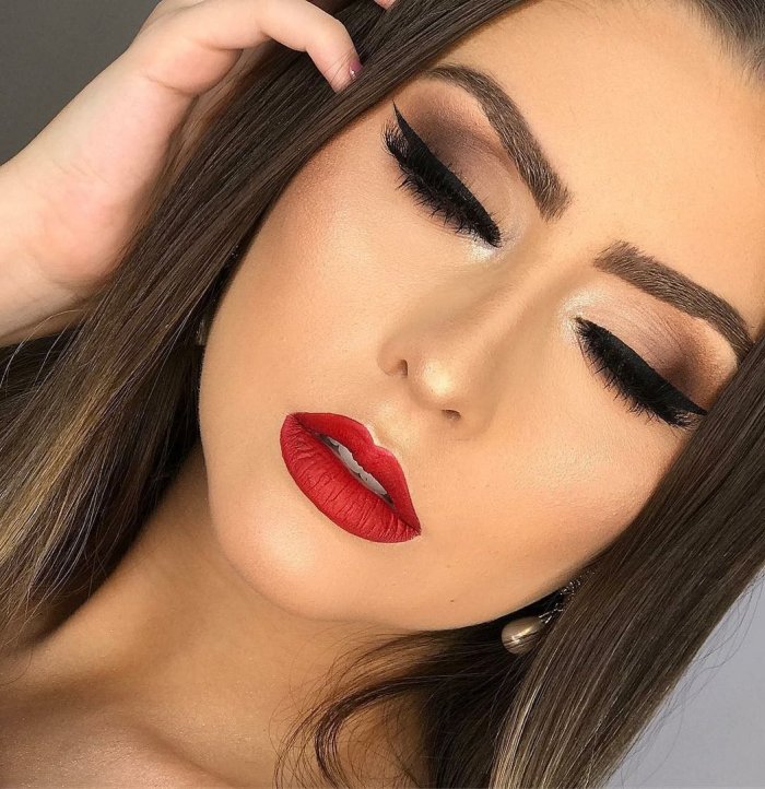 Макияж темный Вечерний