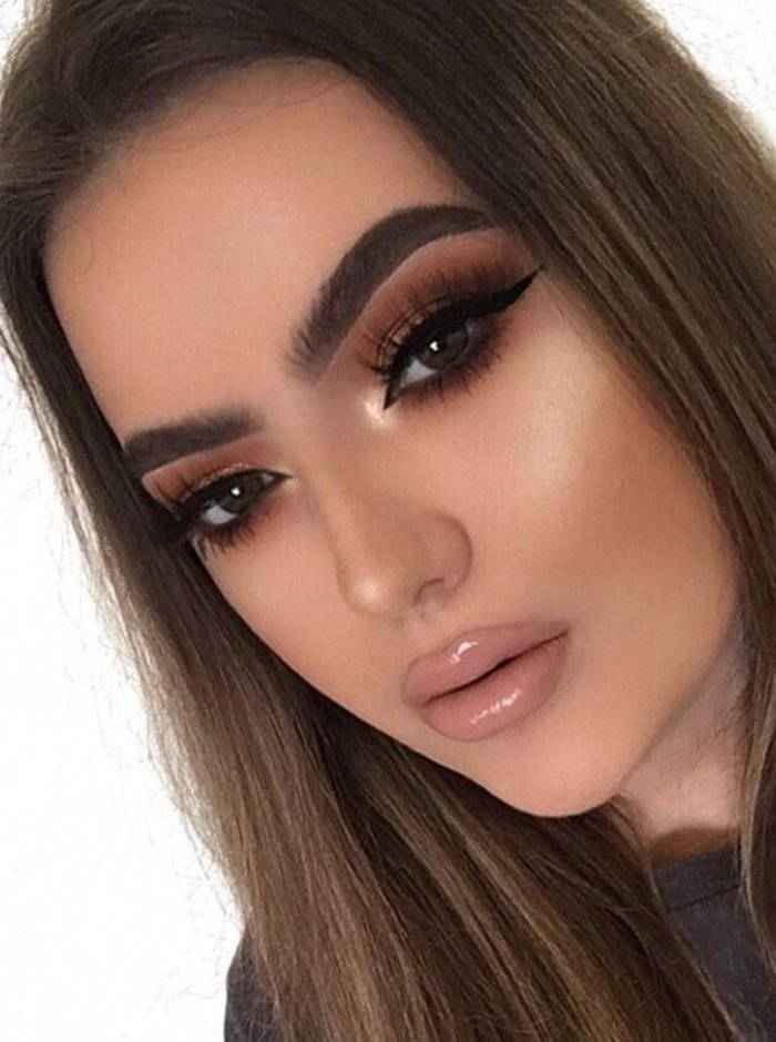 Красивый макияж для карих глаз