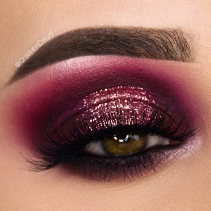 Смоки айс макияж красный