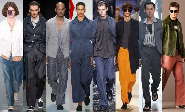 Широкие брюки мужские