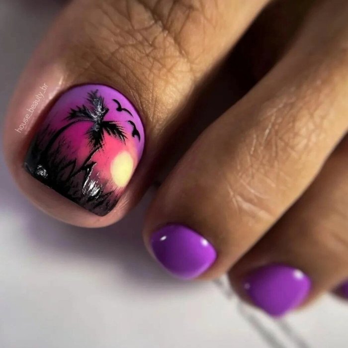 Весенний педикюр